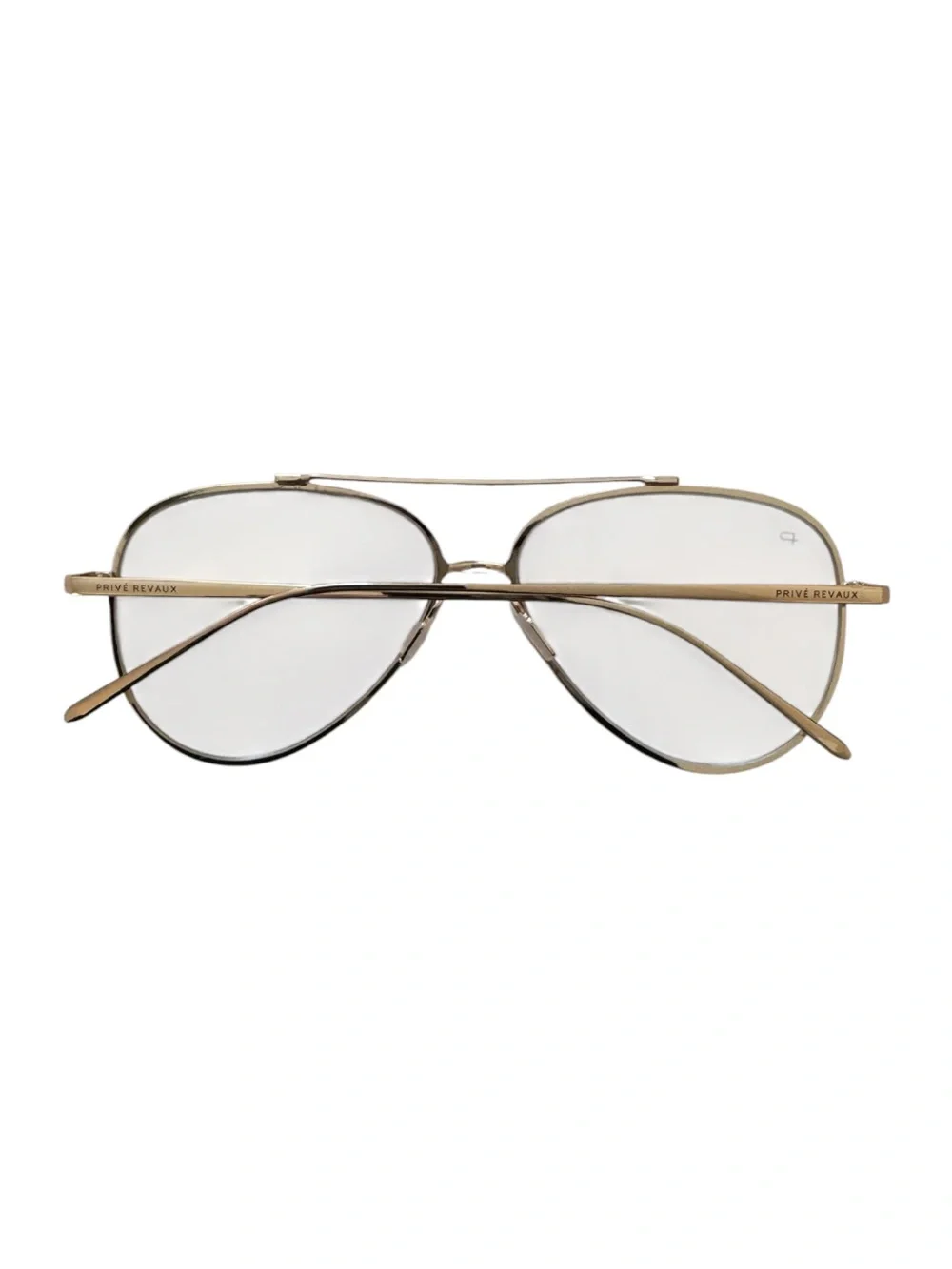 NWT Clear Aviator Glasses With Gold Frame